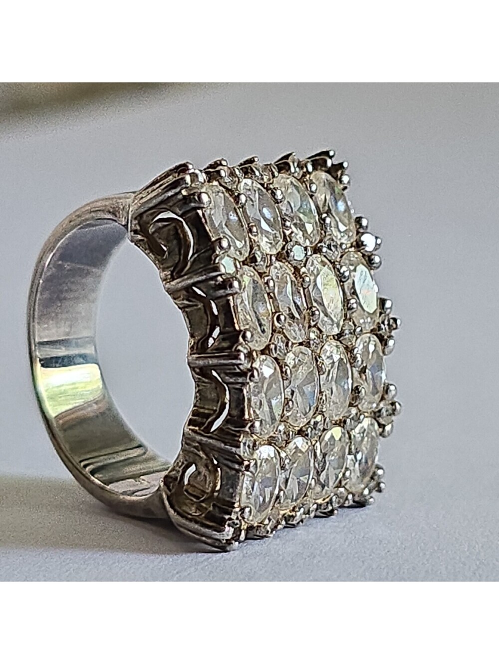 Vintage large 925 Sterling Silver Ring: